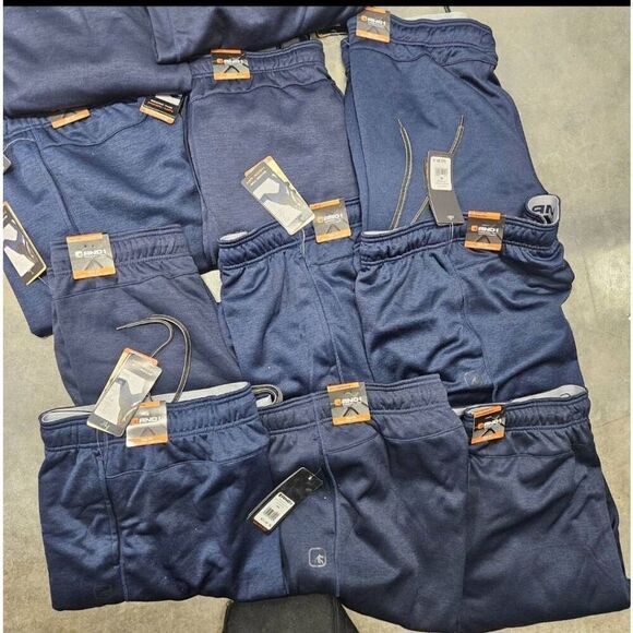 AND1 Basketball Pants Blue Pockets Media Pocket Adjustable Waist and Cuff Differ - Picture 6 of 10